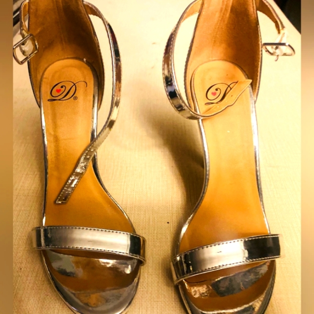 Silver shoes